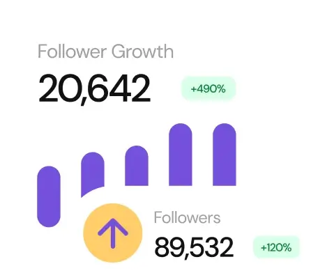 follower growth illustration